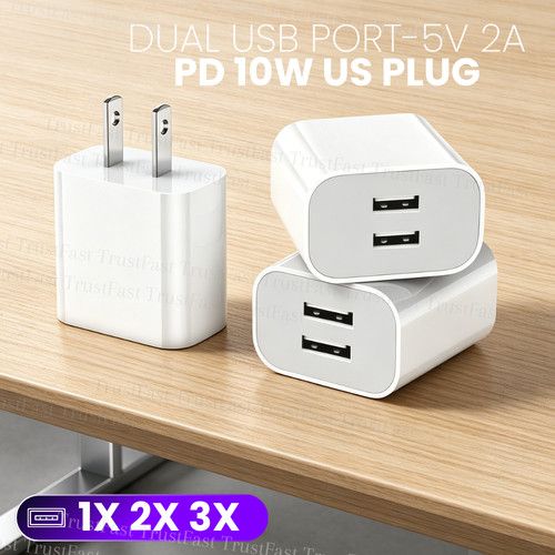 Dual usb port jack 2a - dual,