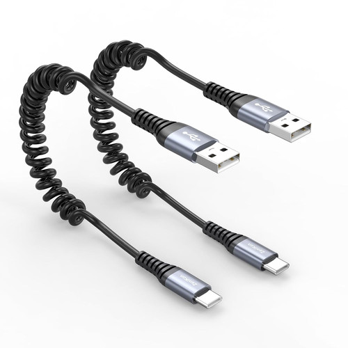 Usb coiled cable - c,